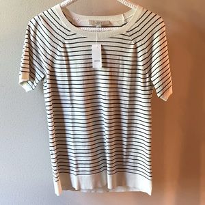 Women’s short sleeve sweater; size S
